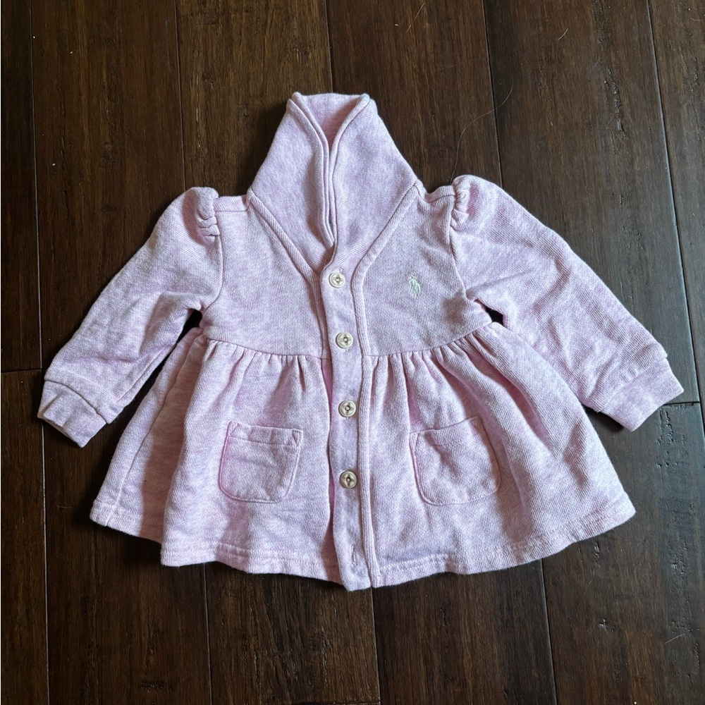 Ralph Lauren Soft Pink Baby Cardigan